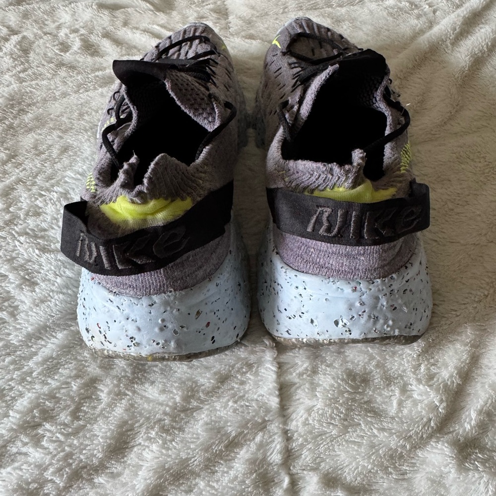 Nike Gray and Lime Athletic Shoes - Picture 4 of 5